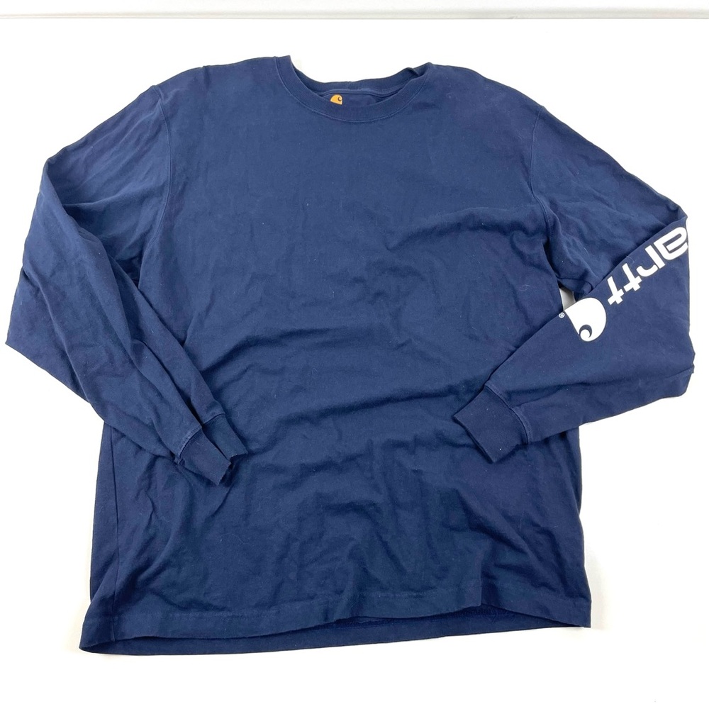 Carhartt Navy Long Sleeve Tee Shirt Original Fit